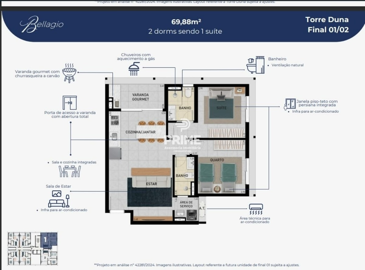 Apartamento, 1 quarto, 47 m² - Foto 31