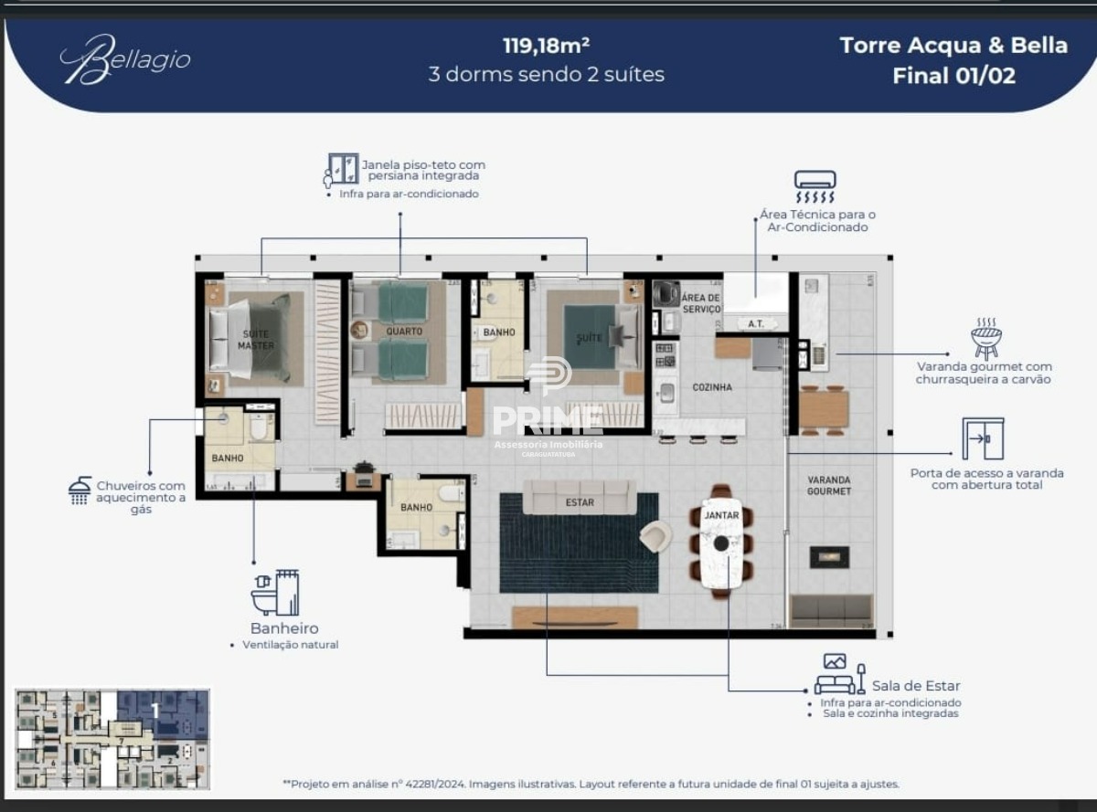 Apartamento, 1 quarto, 47 m² - Foto 6