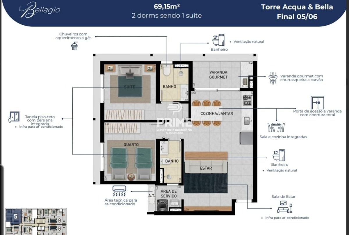 Apartamento, 1 quarto, 47 m² - Foto 12